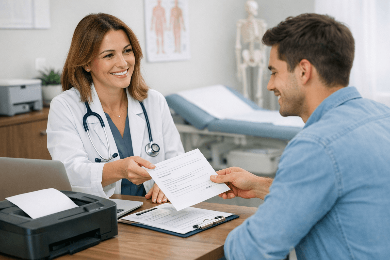 Capa: Atestado médico no consultório: como emitir com validade legal (guia CFM)