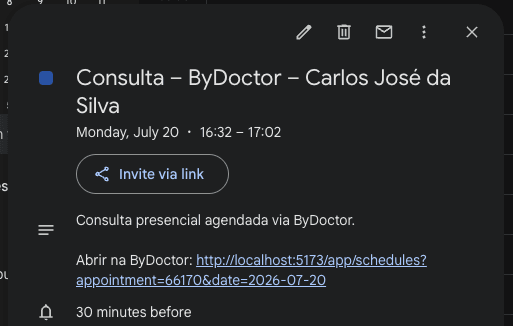 Capa: Novo: sincronização com o Google Agenda