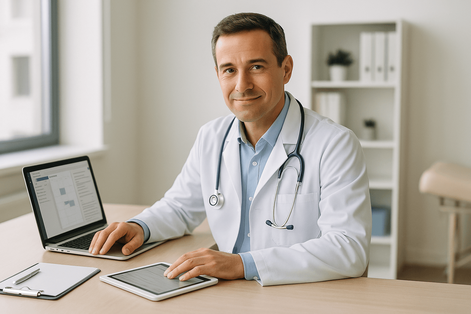 Capa: Sistema de Gestão para Médico Solo: Como Escolher com Agenda, Prescrição e Pagamentos