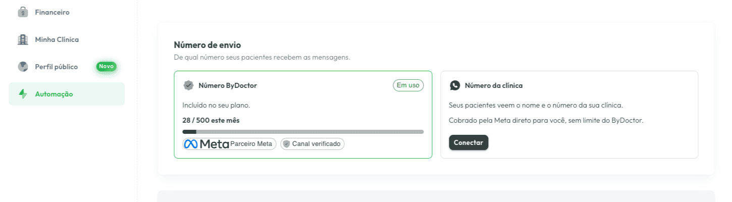 Veja de qual número as mensagens saem e o histórico completo
