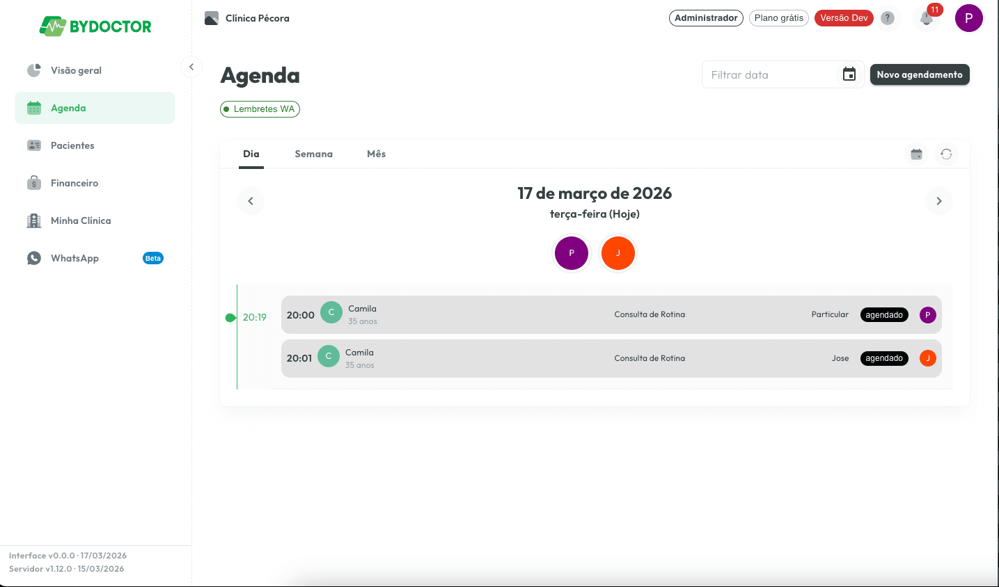ByDoctor - Agenda